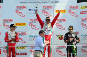 Gara 1: il podio con Correa a Schumacher