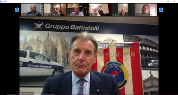 Il presidente del Panathlon Luigi Battistolli