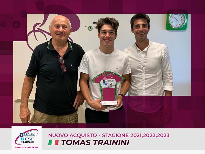 Tomas Trainini è un nuovo atleta della Bardiani CSF Faizanè per le stagioni 2021, 2022 e 2023