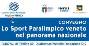 CIP Veneto - Convegno Lo Sport Paralimpico veneto - Locandina