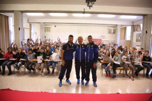 Italia U21 a Vicenza scuola Media Carta - foto Alessandro Zonta