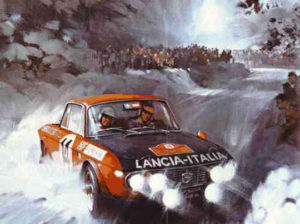 Munari-Mannucci vincitori del Rally di Montecarlo del 1972 su Lancia Fulvia 1.6 HF