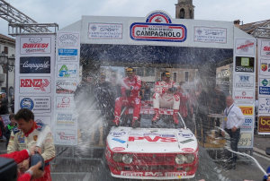 Il podio del Rally Campagnolo 2015 (ph. Andrea Zanovello)